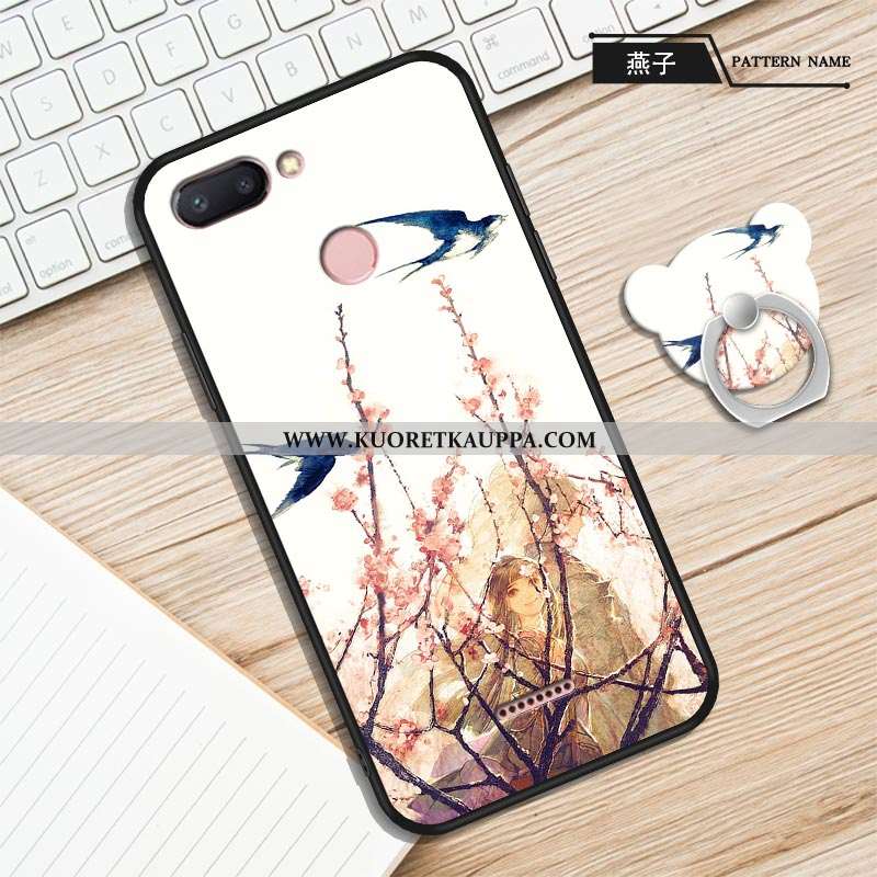 Kuori Xiaomi Redmi 6, Kuoret Xiaomi Redmi 6, Kotelo Xiaomi Redmi 6 Silikoni Suojaus Punainen Rengas 