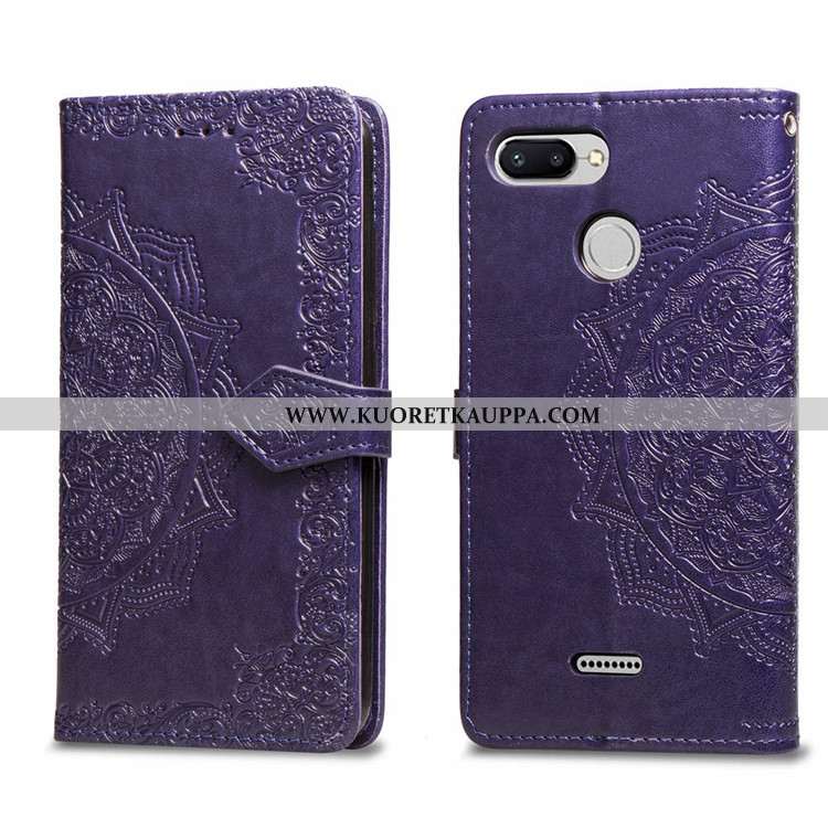 Kuori Xiaomi Redmi 6, Kuoret Xiaomi Redmi 6, Kotelo Xiaomi Redmi 6 Suojaus Nahkakuori All Inclusive 