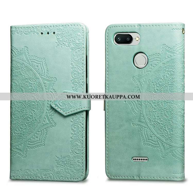 Kuori Xiaomi Redmi 6, Kuoret Xiaomi Redmi 6, Kotelo Xiaomi Redmi 6 Suojaus Nahkakuori All Inclusive 