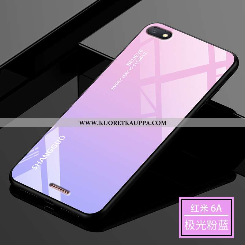 Kuori Xiaomi Redmi 6a, Kuoret Xiaomi Redmi 6a, Kotelo Xiaomi Redmi 6a Lasi Suuntaus Sininen Murtumat
