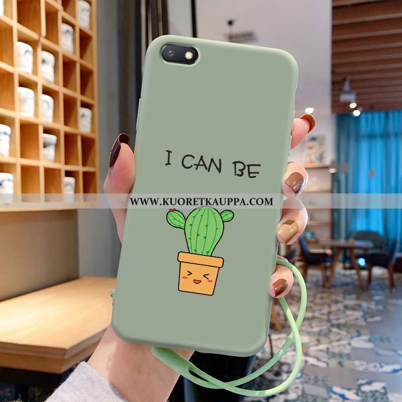 Kuori Xiaomi Redmi 6a, Kuoret Xiaomi Redmi 6a, Kotelo Xiaomi Redmi 6a Luova Sarjakuva Suuntaus Vihre