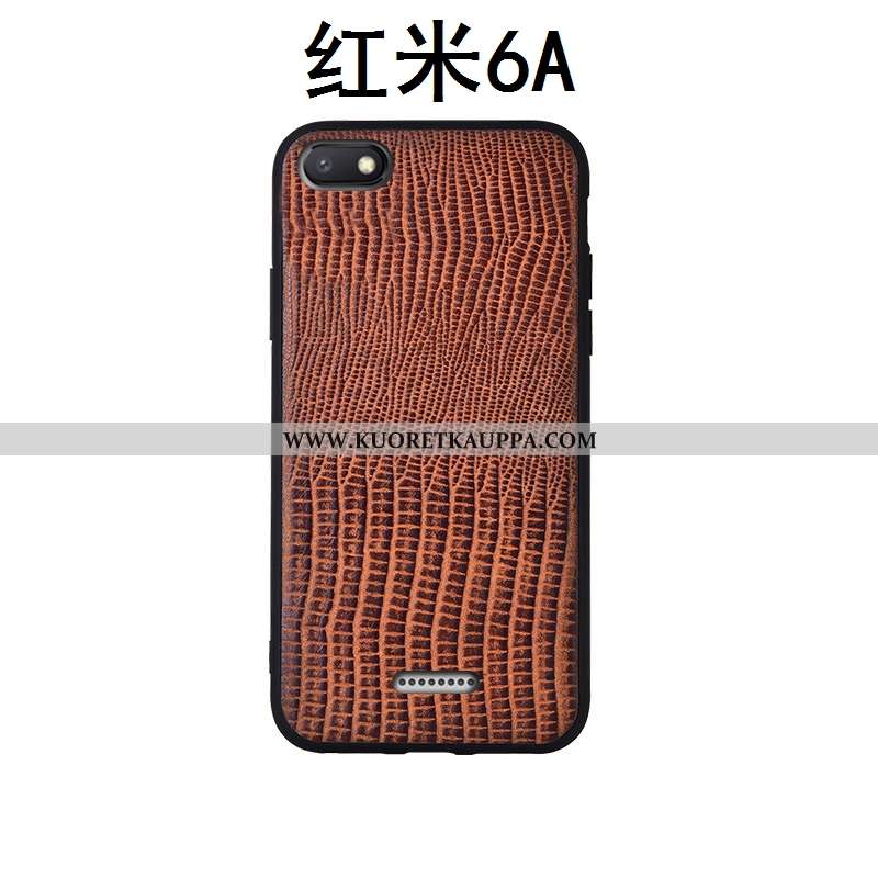 Kuori Xiaomi Redmi 6a, Kuoret Xiaomi Redmi 6a, Kotelo Xiaomi Redmi 6a Suojaus Aito Nahka Uusi Murtum