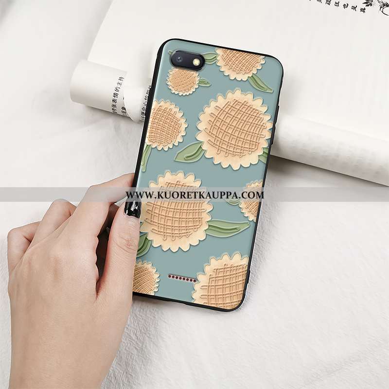 Kuori Xiaomi Redmi 6a, Kuoret Xiaomi Redmi 6a, Kotelo Xiaomi Redmi 6a Suojaus Pesty Suede Punainen K