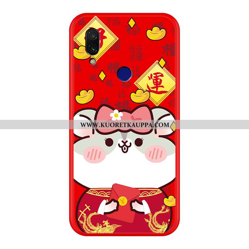 Kuori Xiaomi Redmi 7, Kuoret Xiaomi Redmi 7, Kotelo Xiaomi Redmi 7 Suojaus Sarjakuva Punainen Yksink