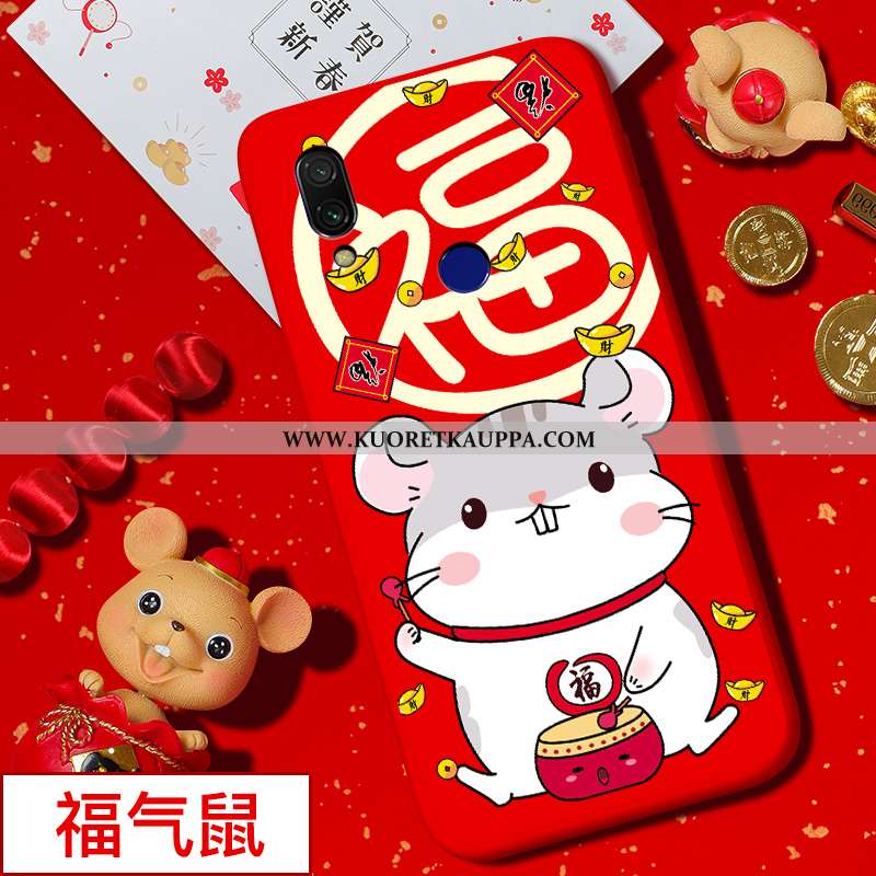 Kuori Xiaomi Redmi 7, Kuoret Xiaomi Redmi 7, Kotelo Xiaomi Redmi 7 Suojaus Sarjakuva Punainen Yksink