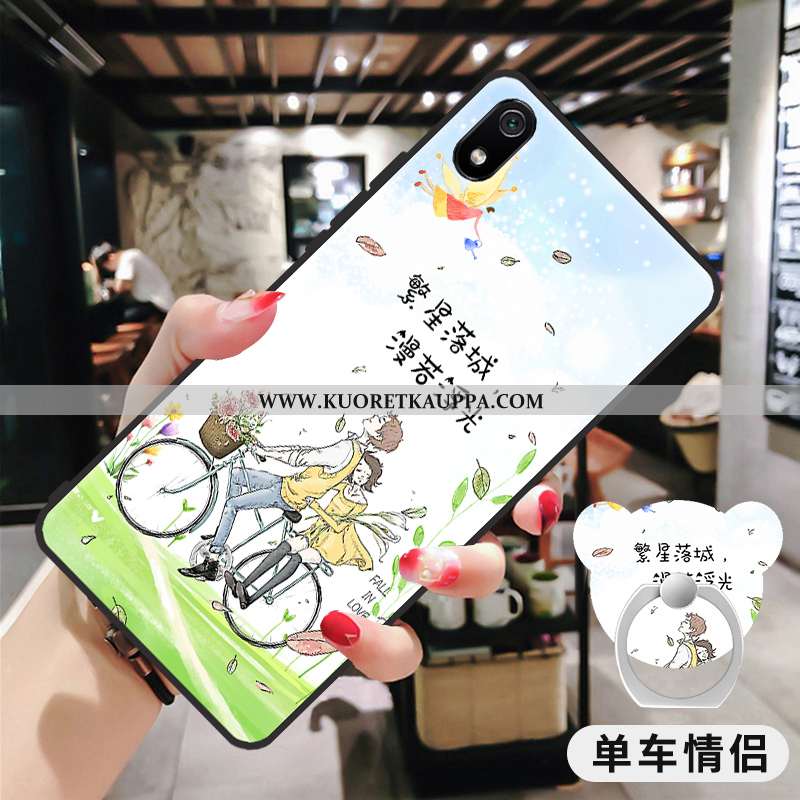 Kuori Xiaomi Redmi 7a, Kuoret Xiaomi Redmi 7a, Kotelo Xiaomi Redmi 7a Pesty Suede Sarjakuva Punainen