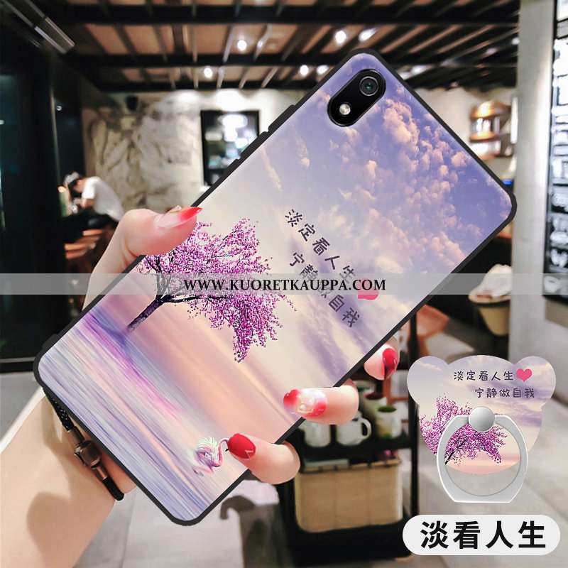 Kuori Xiaomi Redmi 7a, Kuoret Xiaomi Redmi 7a, Kotelo Xiaomi Redmi 7a Pesty Suede Sarjakuva Punainen