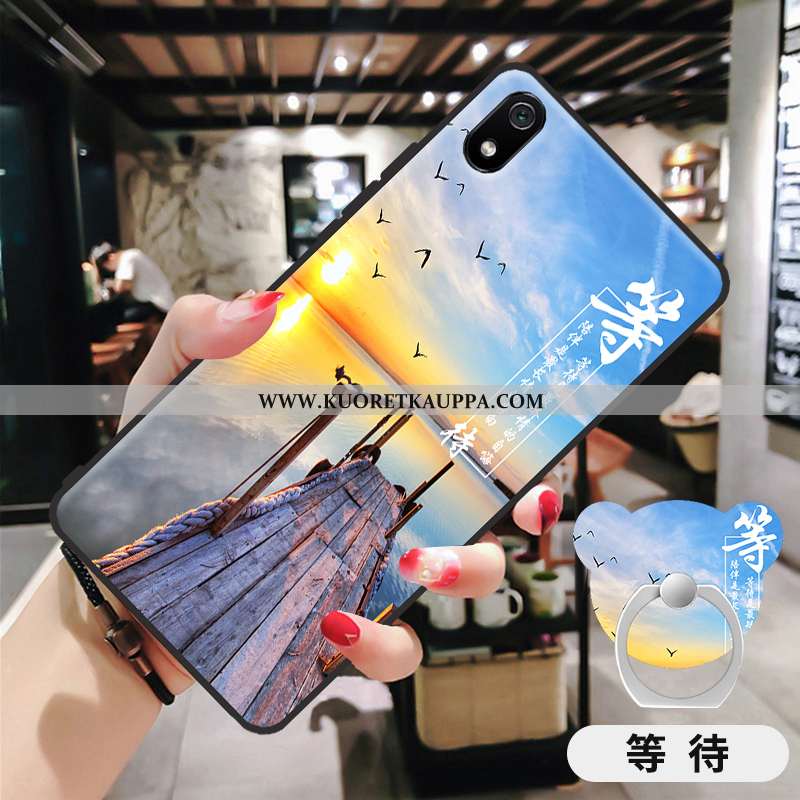 Kuori Xiaomi Redmi 7a, Kuoret Xiaomi Redmi 7a, Kotelo Xiaomi Redmi 7a Pesty Suede Sarjakuva Punainen