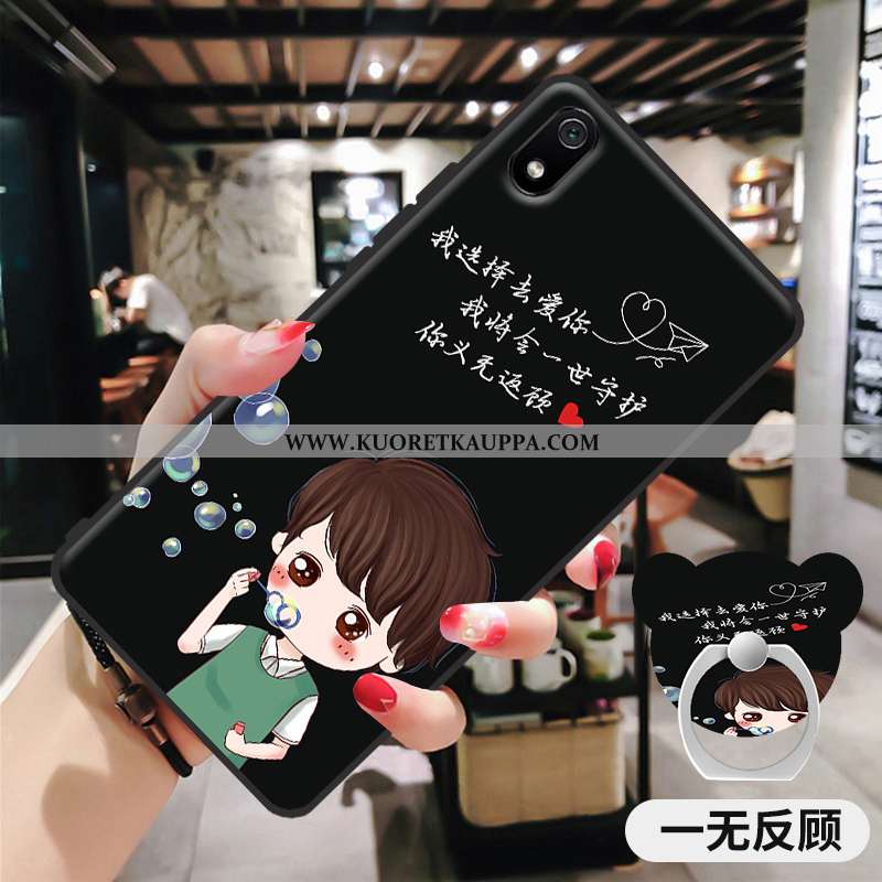 Kuori Xiaomi Redmi 7a, Kuoret Xiaomi Redmi 7a, Kotelo Xiaomi Redmi 7a Pesty Suede Sarjakuva Punainen