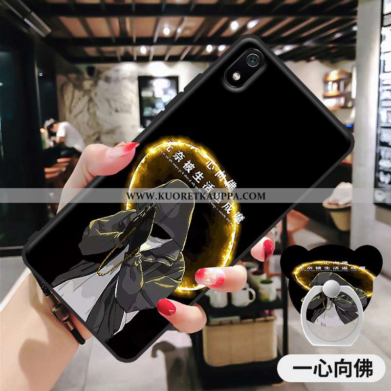 Kuori Xiaomi Redmi 7a, Kuoret Xiaomi Redmi 7a, Kotelo Xiaomi Redmi 7a Pesty Suede Sarjakuva Punainen