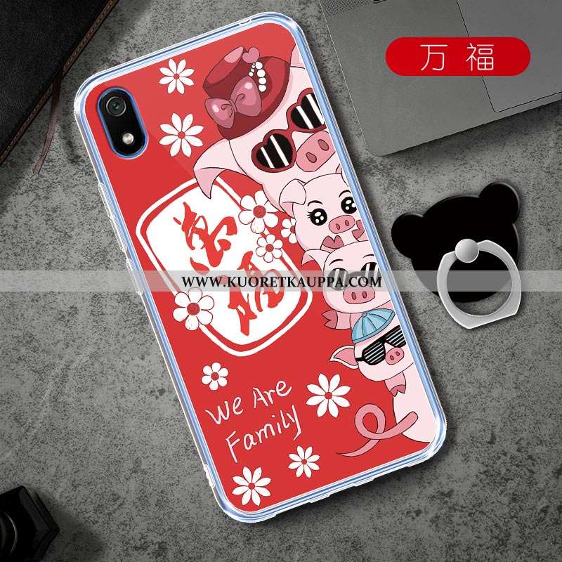 Kuori Xiaomi Redmi 7a, Kuoret Xiaomi Redmi 7a, Kotelo Xiaomi Redmi 7a Sarjakuva Pehmeä Neste Punaine