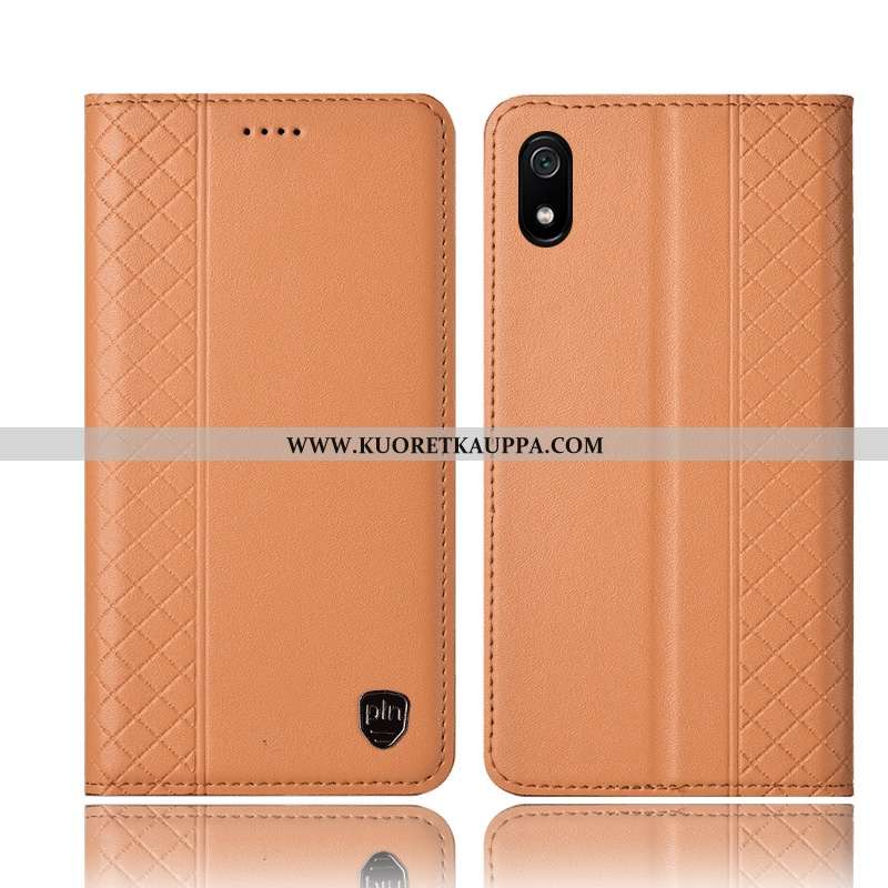 Kuori Xiaomi Redmi 7a, Kuoret Xiaomi Redmi 7a, Kotelo Xiaomi Redmi 7a Suojaus Aito Nahka Nuoret Puna