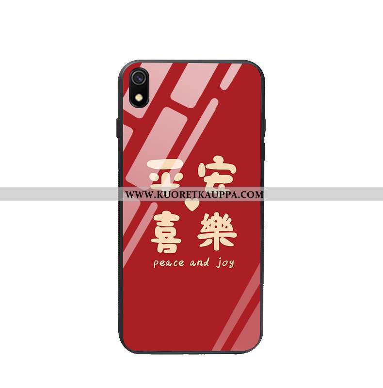 Kuori Xiaomi Redmi 7a, Kuoret Xiaomi Redmi 7a, Kotelo Xiaomi Redmi 7a Suojaus Lasi Ihana Rotta Punai