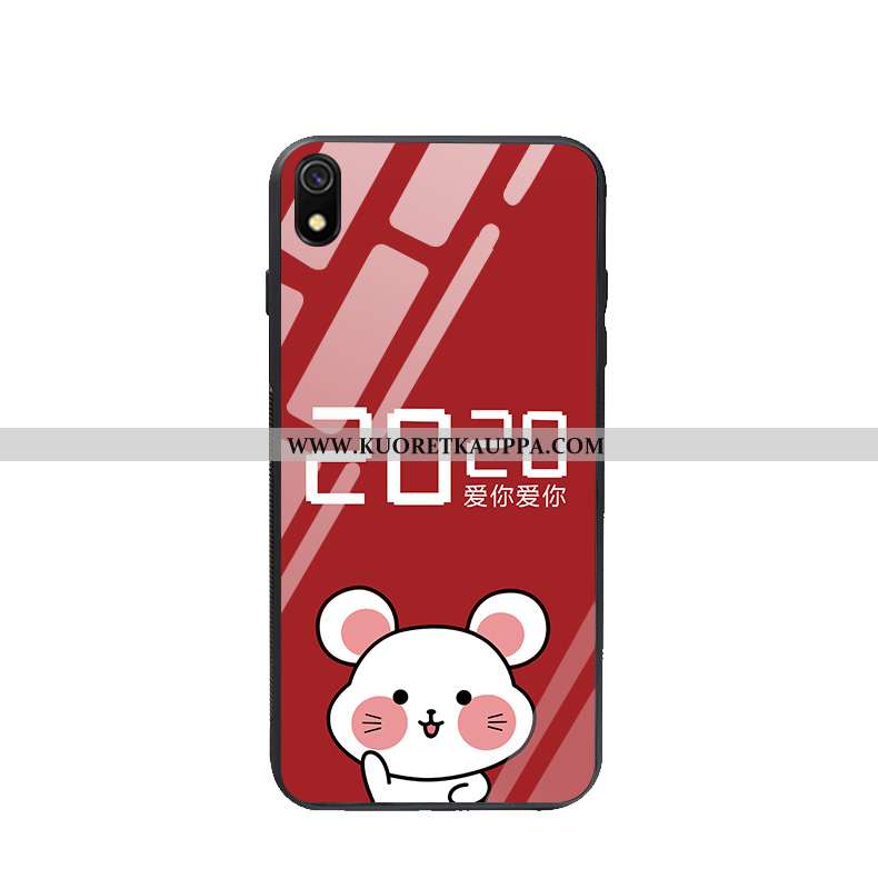 Kuori Xiaomi Redmi 7a, Kuoret Xiaomi Redmi 7a, Kotelo Xiaomi Redmi 7a Suojaus Lasi Ihana Rotta Punai