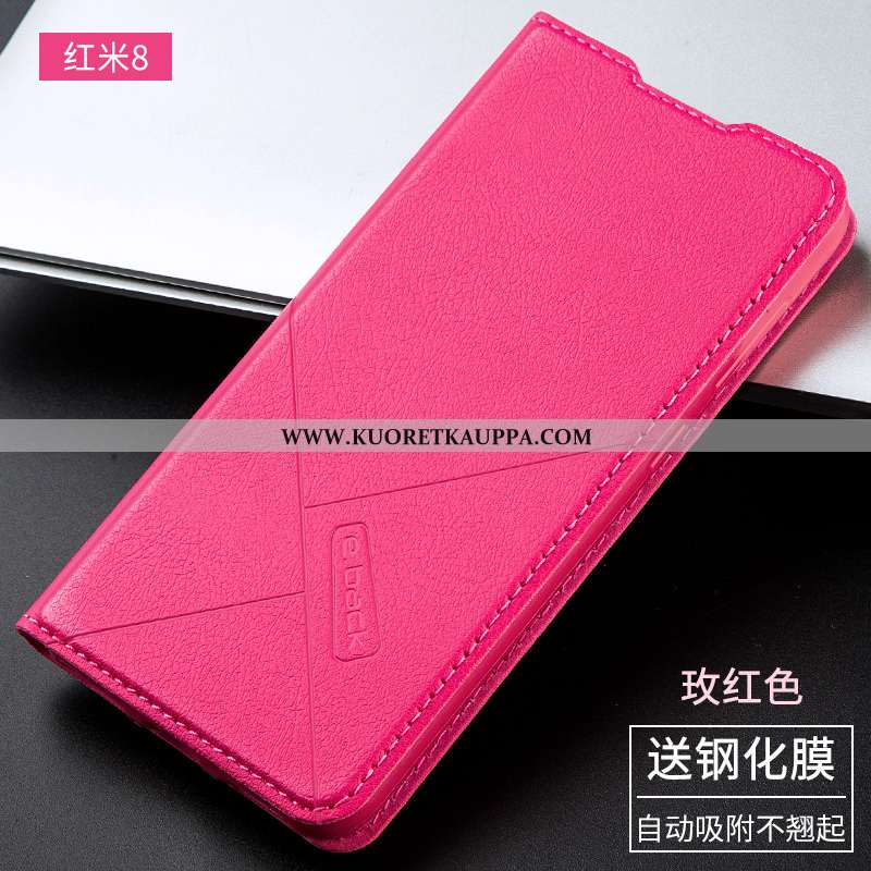 Kuori Xiaomi Redmi 8, Kuoret Xiaomi Redmi 8, Kotelo Xiaomi Redmi 8 Silikoni Suojaus Nahkakuori Pehme