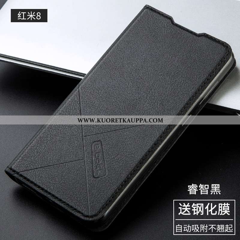 Kuori Xiaomi Redmi 8, Kuoret Xiaomi Redmi 8, Kotelo Xiaomi Redmi 8 Silikoni Suojaus Nahkakuori Pehme