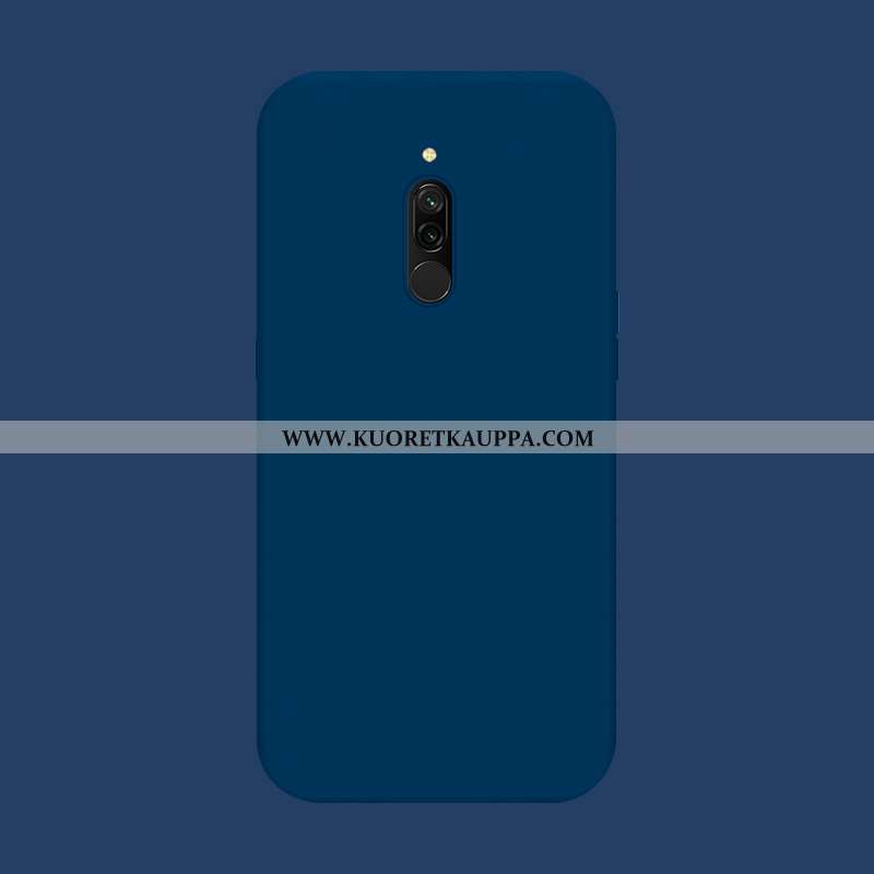 Kuori Xiaomi Redmi 8, Kuoret Xiaomi Redmi 8, Kotelo Xiaomi Redmi 8 Suojaus Pesty Suede Punainen Sini