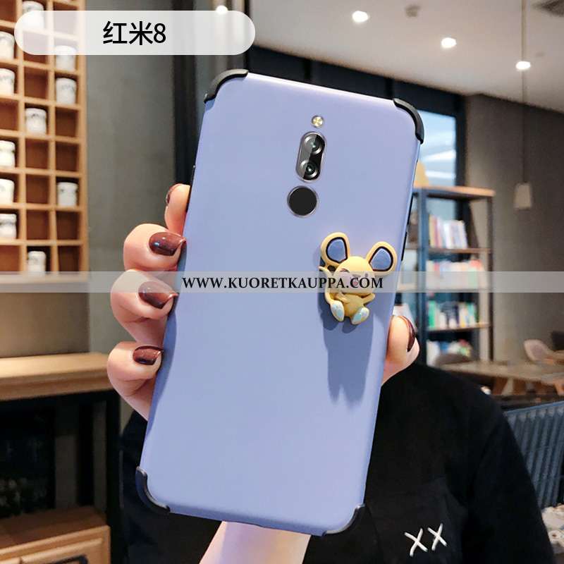 Kuori Xiaomi Redmi 8, Kuoret Xiaomi Redmi 8, Kotelo Xiaomi Redmi 8 Suojaus Pesty Suede Rotta Puhelim
