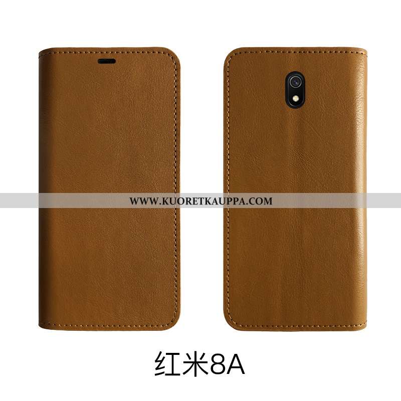 Kuori Xiaomi Redmi 8a, Kuoret Xiaomi Redmi 8a, Kotelo Xiaomi Redmi 8a Nahkakuori Aito Nahka Suojaus 