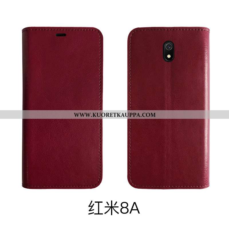 Kuori Xiaomi Redmi 8a, Kuoret Xiaomi Redmi 8a, Kotelo Xiaomi Redmi 8a Nahkakuori Aito Nahka Suojaus 
