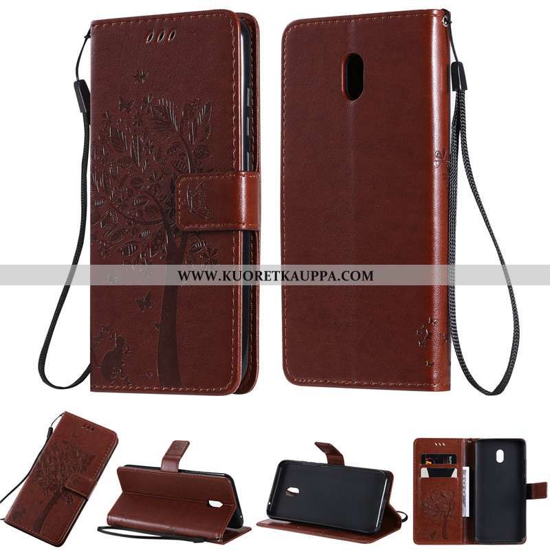 Kuori Xiaomi Redmi 8a, Kuoret Xiaomi Redmi 8a, Kotelo Xiaomi Redmi 8a Nahkakuori Violetti Puhelimen 