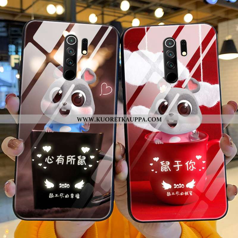 Kuori Xiaomi Redmi 9, Kuoret Xiaomi Redmi 9, Kotelo Xiaomi Redmi 9 Pehmeä Neste Valo Ihana Rotta Pun