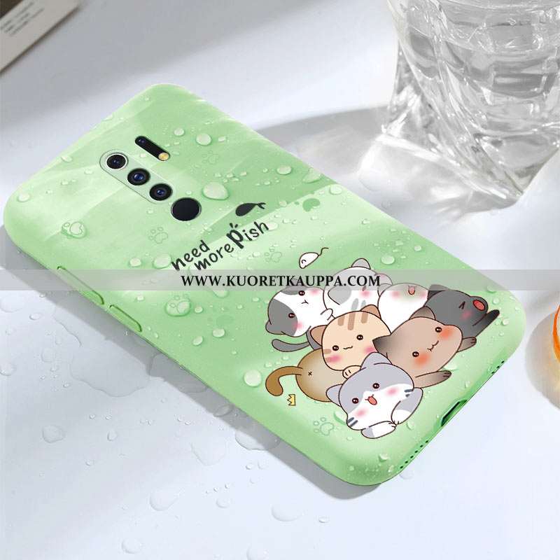 Kuori Xiaomi Redmi 9, Kuoret Xiaomi Redmi 9, Kotelo Xiaomi Redmi 9 Valo Silikoni Sarjakuva Net Red P