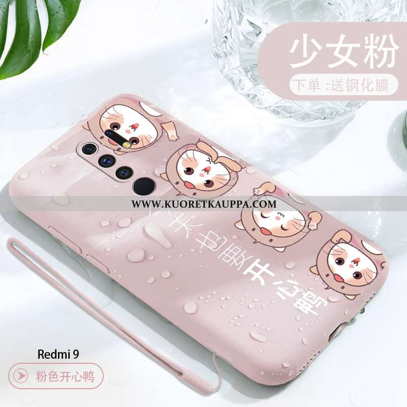 Kuori Xiaomi Redmi 9, Kuoret Xiaomi Redmi 9, Kotelo Xiaomi Redmi 9 Valo Silikoni Sarjakuva Net Red P