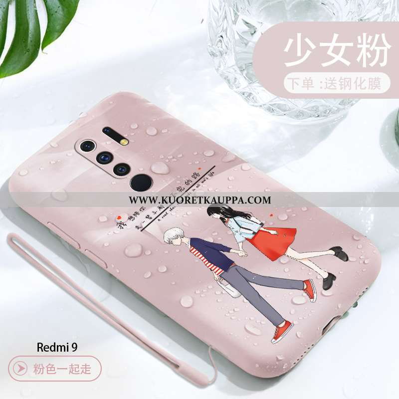 Kuori Xiaomi Redmi 9, Kuoret Xiaomi Redmi 9, Kotelo Xiaomi Redmi 9 Valo Silikoni Sarjakuva Net Red P