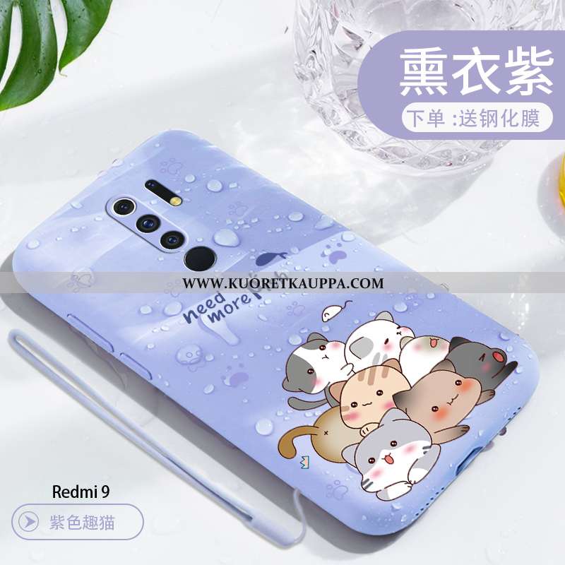 Kuori Xiaomi Redmi 9, Kuoret Xiaomi Redmi 9, Kotelo Xiaomi Redmi 9 Valo Silikoni Sarjakuva Net Red P