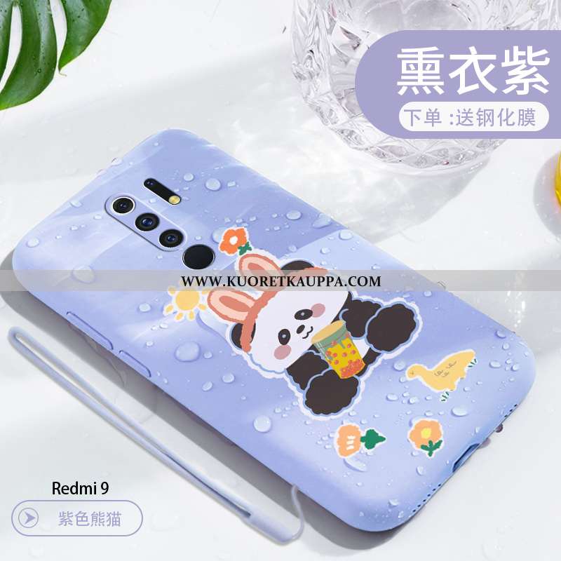 Kuori Xiaomi Redmi 9, Kuoret Xiaomi Redmi 9, Kotelo Xiaomi Redmi 9 Valo Silikoni Sarjakuva Net Red P