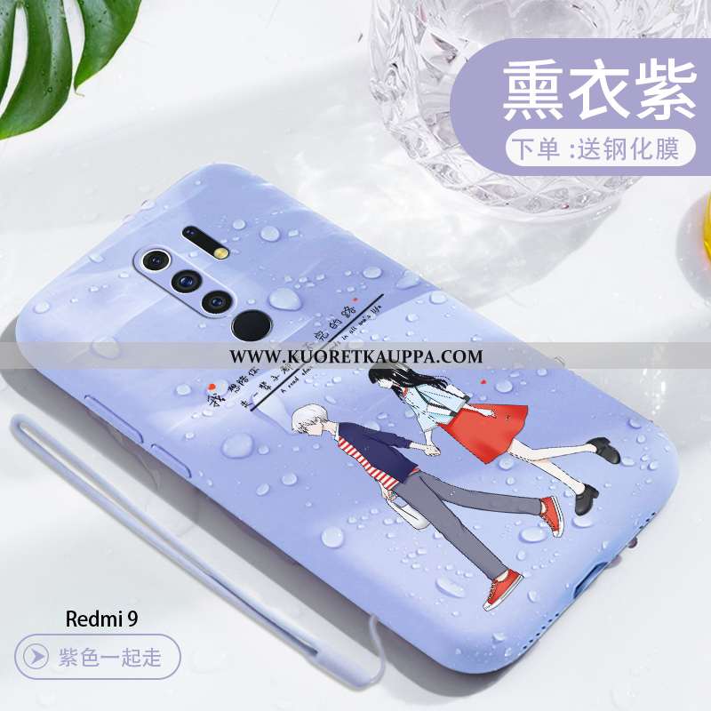 Kuori Xiaomi Redmi 9, Kuoret Xiaomi Redmi 9, Kotelo Xiaomi Redmi 9 Valo Silikoni Sarjakuva Net Red P