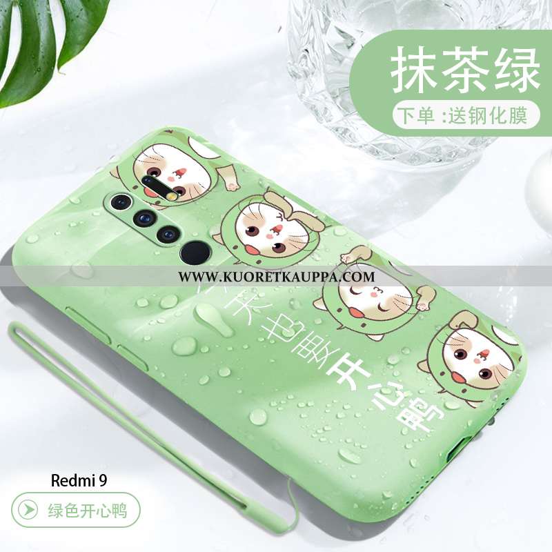 Kuori Xiaomi Redmi 9, Kuoret Xiaomi Redmi 9, Kotelo Xiaomi Redmi 9 Valo Silikoni Sarjakuva Net Red P