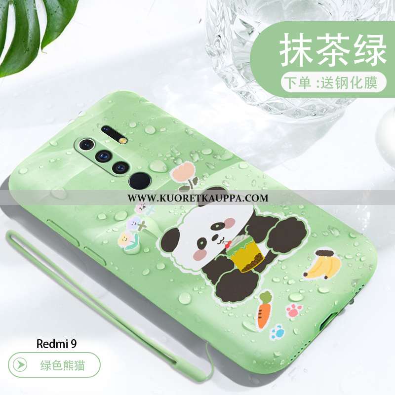 Kuori Xiaomi Redmi 9, Kuoret Xiaomi Redmi 9, Kotelo Xiaomi Redmi 9 Valo Silikoni Sarjakuva Net Red P