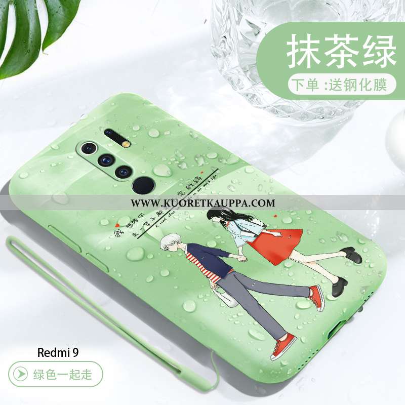 Kuori Xiaomi Redmi 9, Kuoret Xiaomi Redmi 9, Kotelo Xiaomi Redmi 9 Valo Silikoni Sarjakuva Net Red P