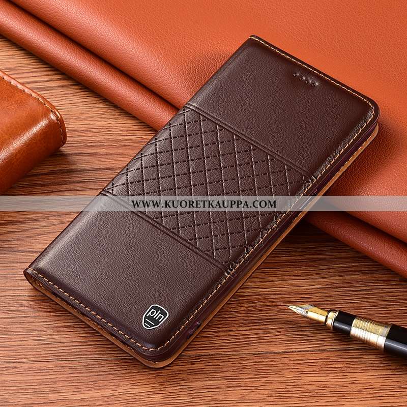 Kuori Xiaomi Redmi 9a, Kuoret Xiaomi Redmi 9a, Kotelo Xiaomi Redmi 9a Aito Nahka Suojaus Sininen Pun