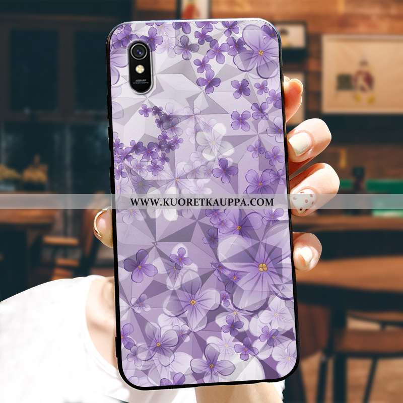 Kuori Xiaomi Redmi 9a, Kuoret Xiaomi Redmi 9a, Kotelo Xiaomi Redmi 9a Kukkakuvio Suuntaus Punainen N
