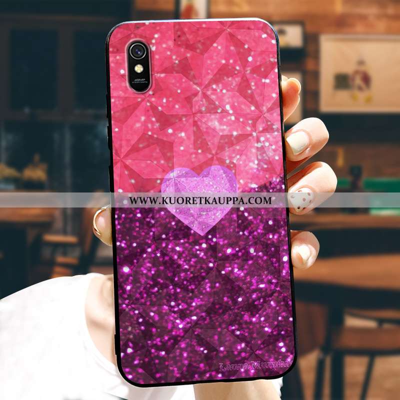 Kuori Xiaomi Redmi 9a, Kuoret Xiaomi Redmi 9a, Kotelo Xiaomi Redmi 9a Kukkakuvio Suuntaus Punainen N