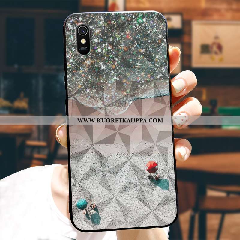 Kuori Xiaomi Redmi 9a, Kuoret Xiaomi Redmi 9a, Kotelo Xiaomi Redmi 9a Kukkakuvio Suuntaus Punainen N