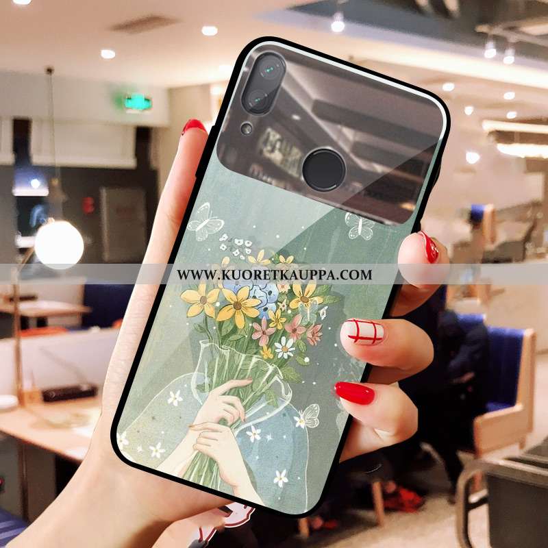 Kuori Xiaomi Redmi Note 7, Kuoret Xiaomi Redmi Note 7, Kotelo Xiaomi Redmi Note 7 Ihana Lasi Vihreä 