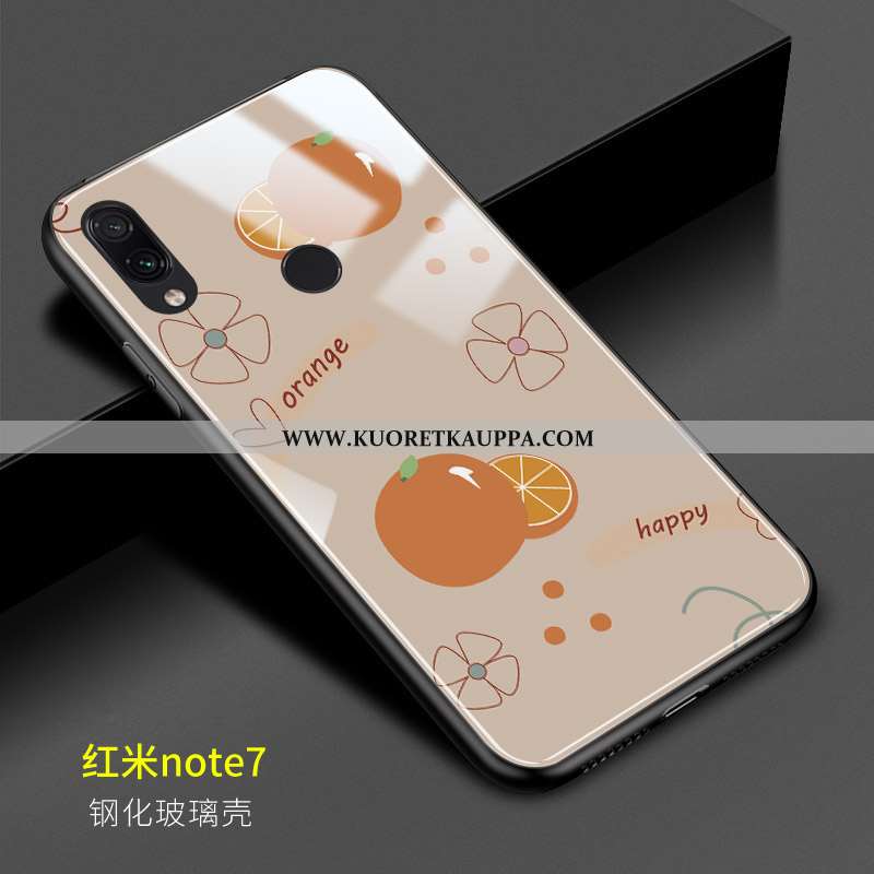 Kuori Xiaomi Redmi Note 7, Kuoret Xiaomi Redmi Note 7, Kotelo Xiaomi Redmi Note 7 Lasi Persoonallisu
