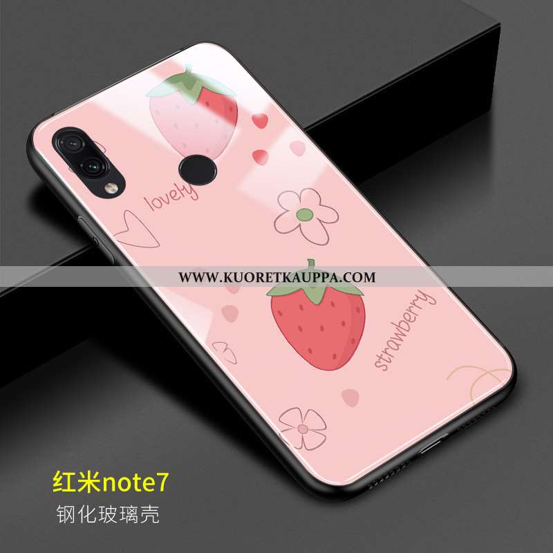 Kuori Xiaomi Redmi Note 7, Kuoret Xiaomi Redmi Note 7, Kotelo Xiaomi Redmi Note 7 Lasi Persoonallisu