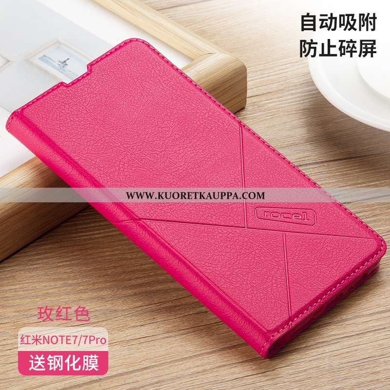 Kuori Xiaomi Redmi Note 7, Kuoret Xiaomi Redmi Note 7, Kotelo Xiaomi Redmi Note 7 Suojaus Nahkakuori