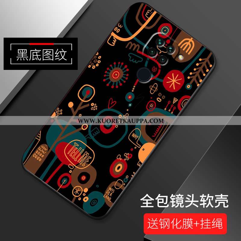 Kuori Xiaomi Redmi Note 9, Kuoret Xiaomi Redmi Note 9, Kotelo Xiaomi Redmi Note 9 Sarjakuva Kukkakuv