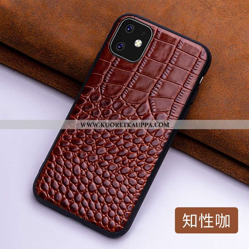 Kuori iPhone 11, Kuoret iPhone 11, Kotelo iPhone 11 Aito Nahka Nahka Suojauskuori Ultra Puhelimen Pu