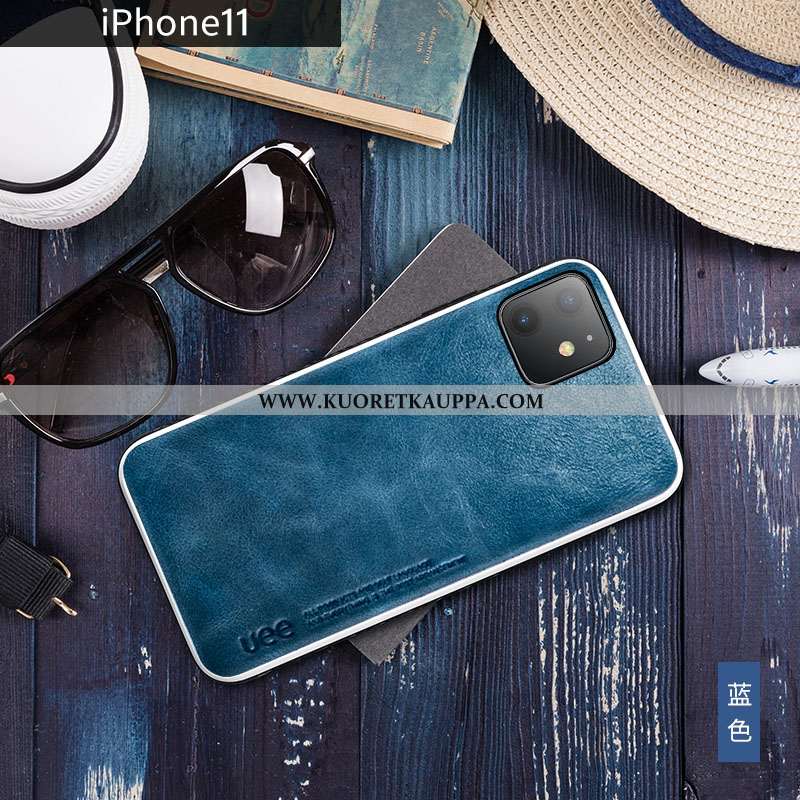 Kuori iPhone 11, Kuoret iPhone 11, Kotelo iPhone 11 Aito Nahka Nahka Suuntaus Net Red Keltaiset