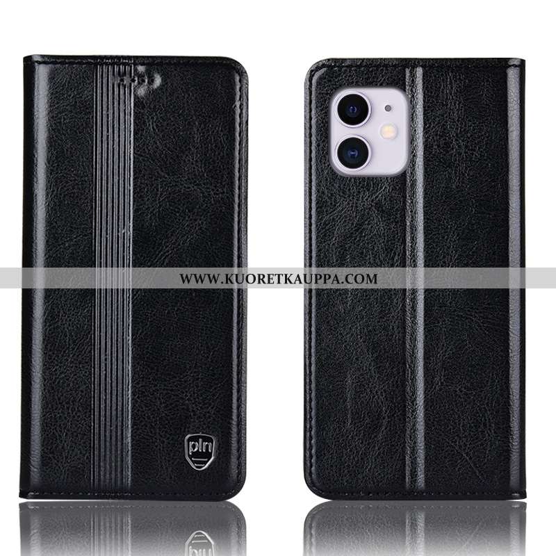 Kuori iPhone 11, Kuoret iPhone 11, Kotelo iPhone 11 Aito Nahka Suojaus All Inclusive Ruskea