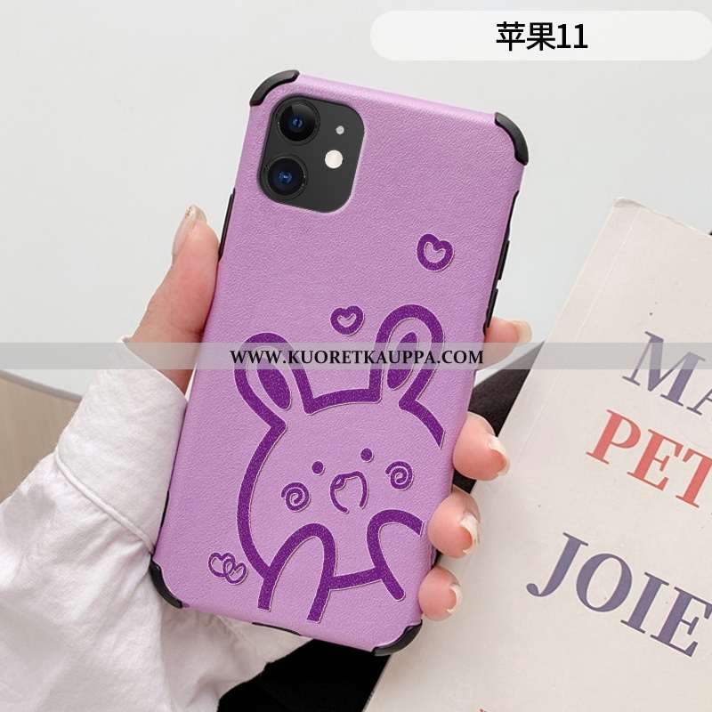 Kuori iPhone 11, Kuoret iPhone 11, Kotelo iPhone 11 Ihana Kukkakuvio Puhelimen Yksinkertainen Punain