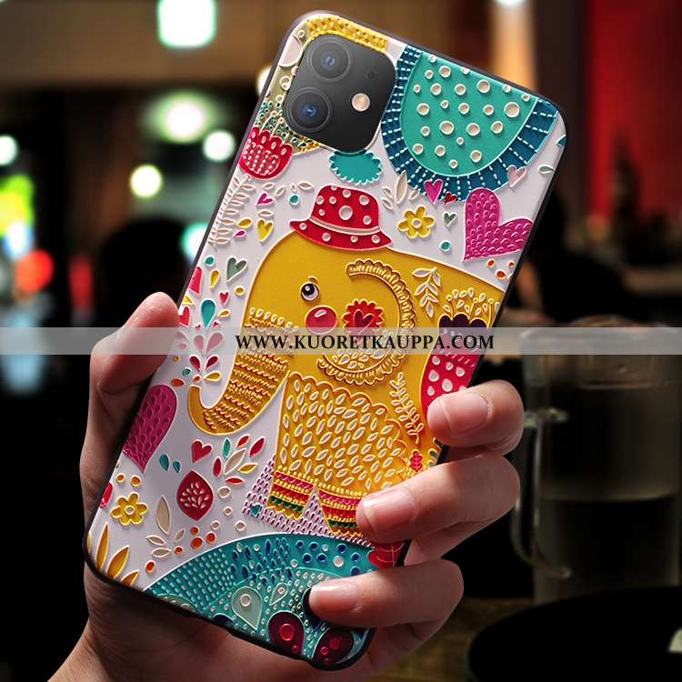 Kuori iPhone 11, Kuoret iPhone 11, Kotelo iPhone 11 Ihana Suuntaus Ultra Sarjakuva Pehmeä Neste Sini