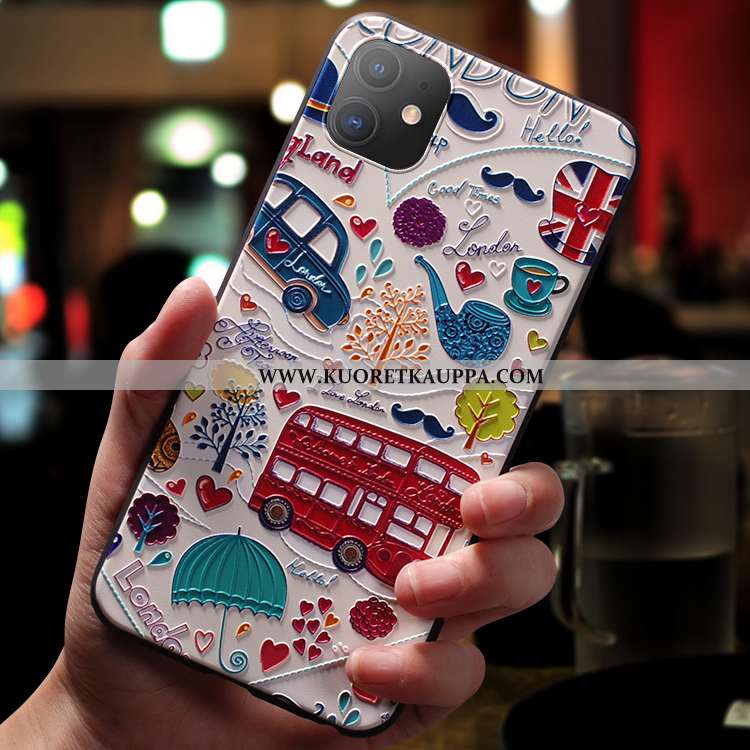 Kuori iPhone 11, Kuoret iPhone 11, Kotelo iPhone 11 Ihana Suuntaus Ultra Sarjakuva Pehmeä Neste Sini